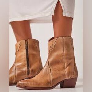 Free People Tan Ankle Boots
